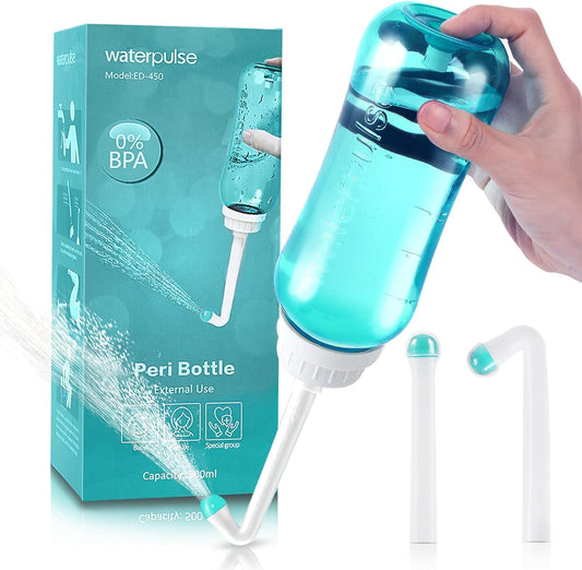 Peri Bottle for Postpartum Travel Bidet - CarePortable Travel Medical Squeeze Bottle Bidet for Women Personal Hygiene Cleaning16.9 OZ (Green)