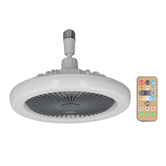 Small Ceiling Fan With Light Remote Control E27 Lamp Holder Fan Adjustable Speed Enclosed Fan 85-265V